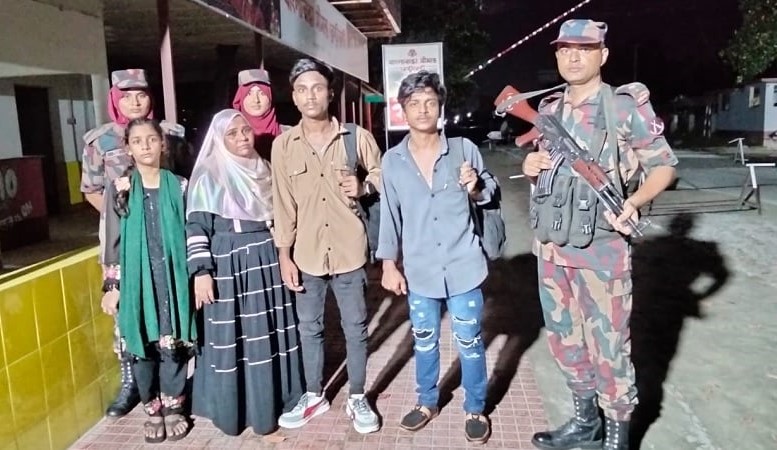 পঞ্চগড় সীমান্তে নারী-শিশুসহ ৯ জনকে পুশইন করে বিএসএফ